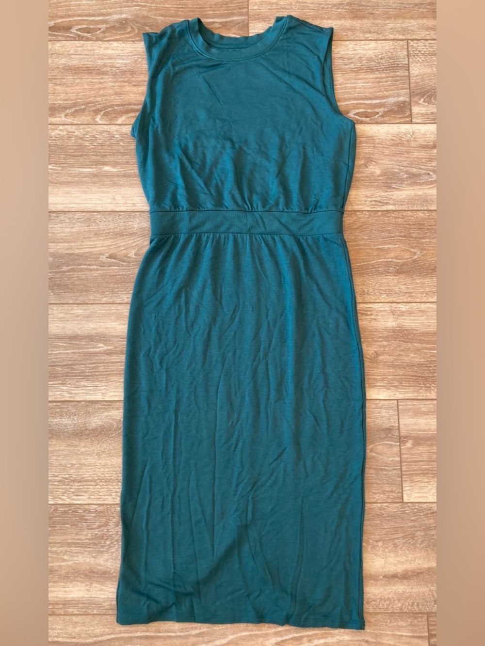Lou & Grey Sleeveless Teal Midi Dress
